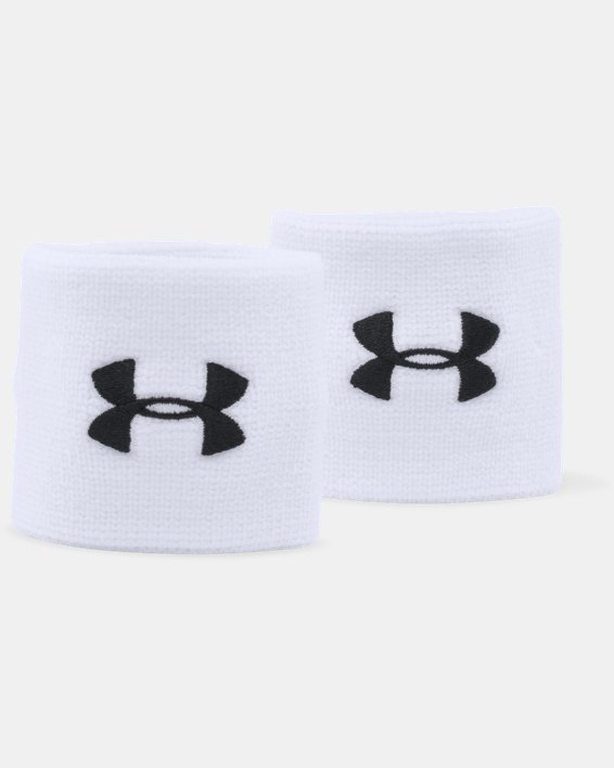 Men's UA 3" Performance Wristband - 2-Pack in White image number 2